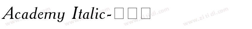 Academy Italic字体转换